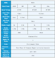 Nouvelle conception de pales de ventilateur éolien de type H, éolienne verticale, prix 12v 24v 48v, mini générateur éolien, système d'énergie éolienne domestique