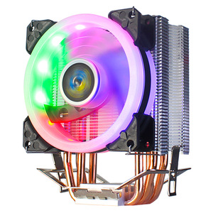 Ventilador RGB para CPU, Enfriador de Aire para PC, Disipador de Calor, Radiador, Ventilador RGB para CPU, Enfriamiento por Aire - Product Image 1