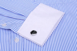 New Men's Stripes <b>Shirt</b> Long Sleeve Casual Male Brand <b>Shirts</b> Slim Fit French Cuff Dress <b>Shirts</b> - Product Image 4
