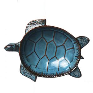 Cuenco de cerámica hecho a mano con forma de <span class=keywords><strong>tortuga</strong></span> marina, cuenco para servir de <span class=keywords><strong>tortuga</strong></span> costera para el hogar - Product Image 1
