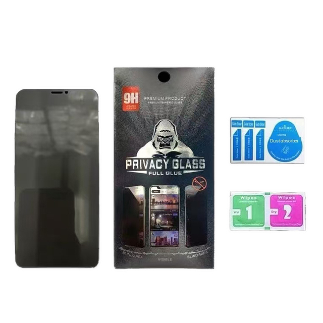9H Full Cover Anti Spy Privacy Tempered Glass Screen Protector for iPhone 16 14 13 12 11 X XR 8 7 Pro Max