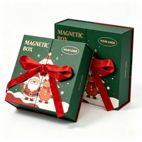 Boîte cadeau de Noël, boîte cadeau mystère pour un cadeau surprise pour un ami, cadeau pour une fête, emballage avec fermeture magnétique à double porte