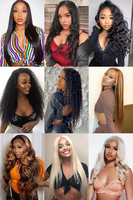 Perruques Lace Front Wig lisses de 40 pouces pour femmes de peau noire Perruque brésilienne HD Lace Frontal Wig 13X4 13X6 Transparent Lace Front Perruques de cheveux humains