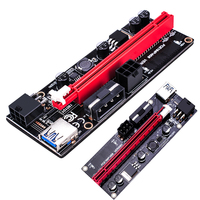 Adaptateur PCI Express VER 009S 1X vers 16X LER, carte d'extension VER009S, câble USB 3.0, alimentation