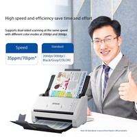 Scanner couleur sans fil duplex DS-570W, 35 ppm, rejet automatique des pages vierges, chargeur automatique de documents 50 feuilles, Wi-Fi, NFC, scanner de documents de bureau