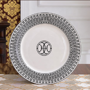 Heco <b>Dinnerware</b> Sets Minimalist Nordic Ceramic Dinner Plates Coffee Set Dishwasher Safe Best Selling Giveaways Royal Black - Product Image 5