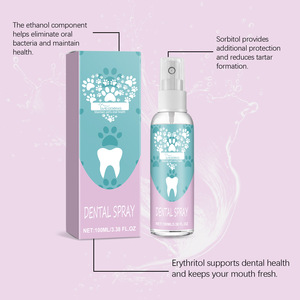 Antibakterieller Umweltfreundlicher Weicher Haustier-Zahnreiniger-<span class=keywords><strong>Spray</strong></span> mit Frischem Duft Entfernt Flecken Gelber Hundemund Pflegt die Zähne - Product Image 4