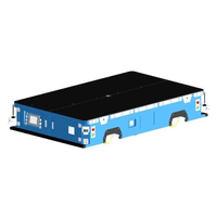 Robot AGV d'entrepôt autonome certifié CE de 5 tonnes, navigation magnétique, évitement d'obstacles par laser, véhicule à guidage automatique