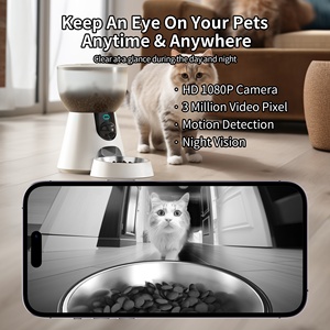 Petwant 4L akıllı Tuya APP uzaktan paslanmaz çelik hayvan mama kasesi 3 milyon piksel HD kamera otomatik kedi köpek besleyici - Product Image 5