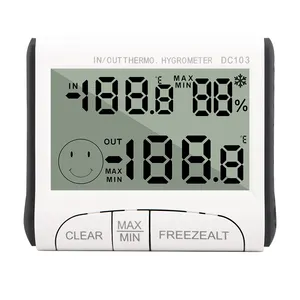 Max/Min Temp Memory Funktion Digitales Haushalts thermometer Hygrometer Indoor Outdoor Wetters tation Temperatur Feuchtigkeit messer