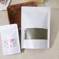 Sachet Doypack laminé de qualité alimentaire refermable avec fermeture éclair pour l'emballage de haricots secs et céréales, tailles personnalisées