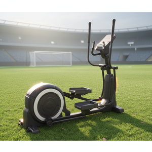 Commercial Front Drive Elliptical Trainer Steel Frame Magnetic Resistance LCD Monitor Full <b>Body</b> <b>Cardio</b> Fitness Machine - Product Image 2
