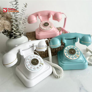 Téléphone Livre d'Or Audio Rétro Coloré pour <span class=keywords><strong>Mariage</strong></span> : Décoration de Photobooth, Enregistrement de Messages et Prise de Photos pour les Invités - Product Image 1