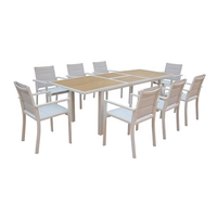Chaises de restaurant d'extérieur modernes, nordiques, contemporaines, durables, imperméables, en alliage d'aluminium, empilables, pliables, avec logo en relief, finition poudrée