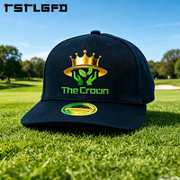 Gorra de Béisbol Negra de 6 Paneles con Logotipo Personalizado, Venta al Por Mayor, Bordado Plano, Parche Tejido, Fabricante de Gorras