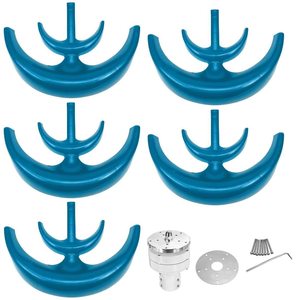 Generador de Turbina Eólica de Eje Vertical 12V-220V, Aerogenerador Pequeño de 5 Aspas con Controlador, Solución de Energía Renovable Ecológica 1.2m - Product Image 3