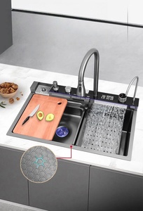 Multifunctional <b>sink</b> honeycomb embossed <b>kitchen</b> <b>sink</b> stainless steel large single bowl large basin vegetable <b>sink</b> - Product Image 2