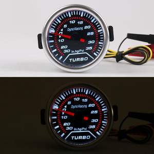 Jauge de turbocompresseur modifiée General Motors 12V 52mm 2 pouces Lumière blanche Instrument de course mécanique Jauges de pression PSI - Product Image 2