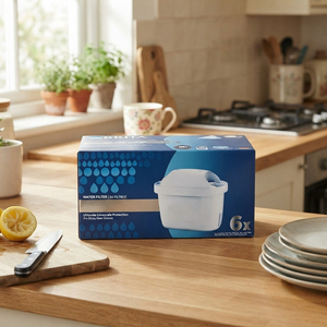 Cartucho de Filtro de Agua de Carbón Activado de Grado Alimenticio de Buena Calidad, Seguro, de 0.5 Micras, Repuesto para Uso Doméstico, 6 Piezas - Product Image 1