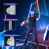 Support de poignée de sabre laser pour lunettes VR/AR DEVASO, télécommande et tiges d'extension pour accessoires Quest 2 – Nouveauté !