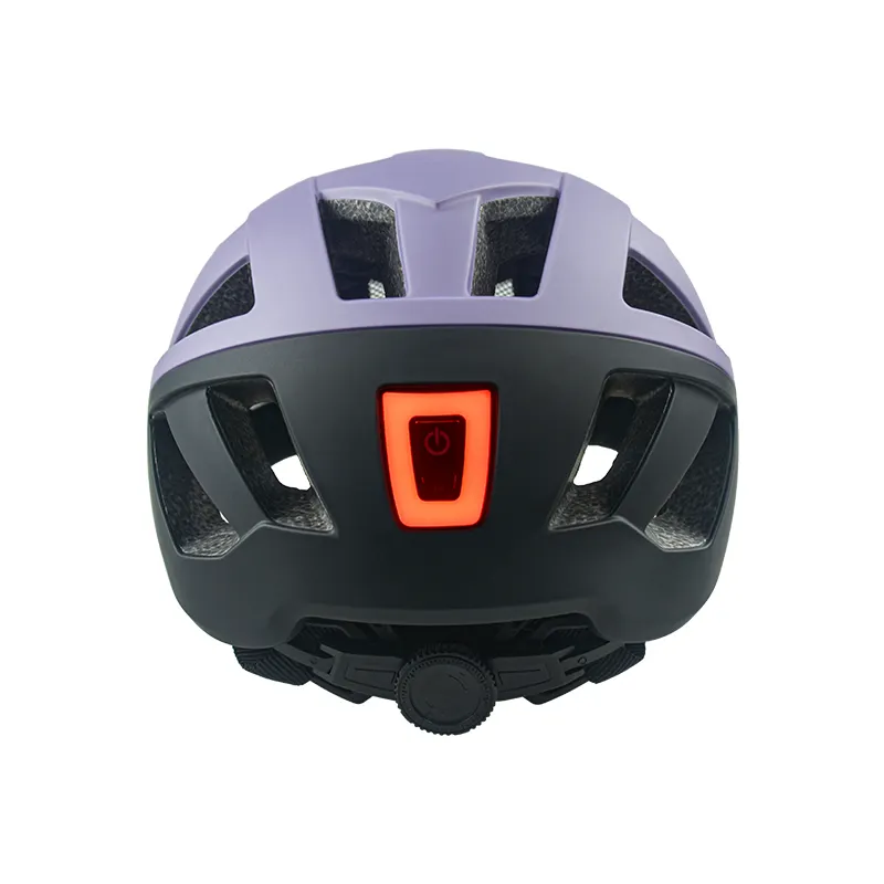 Nuovo arrivo bicicletta ciclismo casco di sicurezza ultraleggero ricaricabile luce posteriore uomo Ubran casco bici con luce a Led per adulti