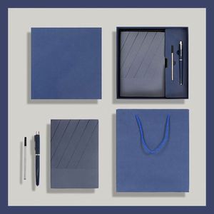 Juego de Regalos Corporativos Personalizables, Agenda de Cuero PU con Tapa Dura A5, Cuaderno Planificador con Bolígrafo y Caja para Oficina, Artículos Promocionales - Product Image 5