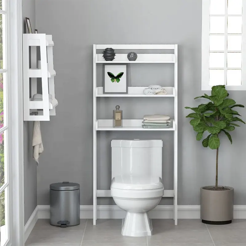 Présentoir en bois pour toilettes en céramique, grand lots, livraison gratuite, support en bois pour tour, organisateur de toilettes, étagère de lavage, articles sanitaires, squat toilette