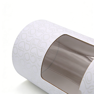 High Quality Cylindrical Cardboard Box With PVC <b>Window</b> Custom Size Luxury Round Paper Tube For Tea Food Packaging - Product Image 6