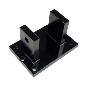 Custom CNC <b>Machining</b> <b>Service</b>, Black Anodized Aluminum Alloy Industrial Mechanical Bracket & Structural Parts - Product Image 6