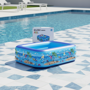 Piscinas Inflables Rectangulares Familiares para Exteriores, Precio de Fábrica al por Mayor, <span class=keywords><strong>Piscina</strong></span> Inflable de PVC Plegable y Portátil - Product Image 1