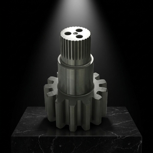 Eje de engranaje de giro de alto torque forjado Haiyuan, engranaje recto de módulo grande con ranura evolvente, piezas de transmisión para caja de cambios de engranajes helicoidales - Product Image 1