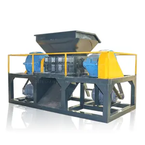 Double Shaft Metal Used Plastic Fabric shredding machine waste clothes products recycling shredder machine