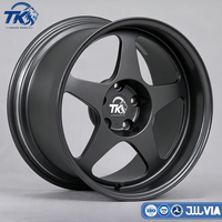 Rines de Aleación Forjados Clásicos de 5 Radios Estilo JDM NAG (Nuevo Gris Ara) de 15 y 17 Pulgadas 5x114.3 Monobloque Ligeros para Honda Civic
