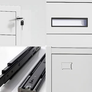 Tiroir <span class=keywords><strong>de</strong></span> rangement sous le bureau en acier minimaliste moderne avec serrure à clé pour le bureau à domicile - Product Image 3