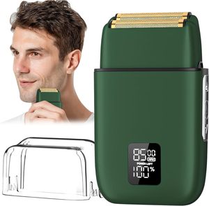 Mini rasoir électrique sans fil rechargeable par USB à lame unique V-390 pour hommes, portable, pour le visage, le corps et la barbe, idéal pour la maison, le camping-car, le garage, l'hôtel - Product Image 1