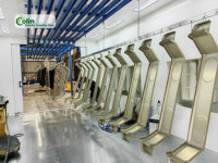 Système de convoyeur manuel par lots pour ligne de production de revêtement en poudre avec composants PLC et moteur essentiels