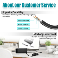 Cargador de Laptop al por Mayor de 135W con Punta Azul para HP Pavilion Gaming 15 OMEN ZBook EliteBook 19.5V 6.92A, Adaptador de Cargador para Laptop HP