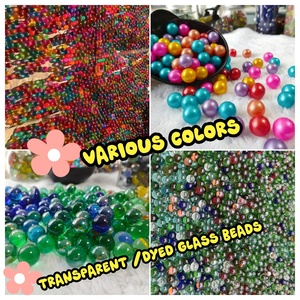 Billes de verre colorées décoratives de 16 mm pour la décoration d'aquariums, perles de verre translucides colorées, fournisseur de billes de verre pour enfants, Chine - Product Image 2