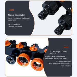 Distributeur d'eau avec vanne de contrôle indépendante, connecteur de tuyau d'arrosage, accessoire d'irrigation - Product Image 6