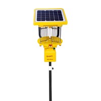 Lampe anti-moustiques Seedafarm à lumière noire solaire à haute fréquence vibratoire pour le contrôle des parasites agricoles dans les vergers et les étangs à poissons