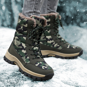 Bottes de neige à la cheville en coton tendance, vente chaude, coupe haute avec semelle intérieure, tige en TPU et semelle souple, style occidental - Product Image 1