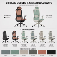 Nouvelle conception 2026, chaise de bureau ergonomique de direction avec appui-tête réglable 4D, base pivotante, matériau en tissu, utilisation à domicile ou au bureau