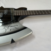 Basse électrique Custom Axe, taille 4/4, 4 cordes, finition brillante, bois massif, dos/côtés en palissandre, touche en ébène, manche en érable, professionnelle
