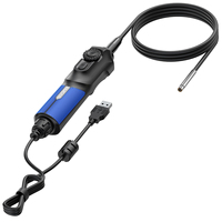 Boroscopio Flexible MUCAR E021 con Cuello de Cisne de 900 mm, Video USB, Conexión Plug and Play con Adaptadores Micro USB Tipo C para Reparación de Automóviles