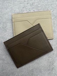 Minimalist Genuine Leather Men's Card Holder Ultra-thin Multi-Slot Bank Card Sleeve Business Gift <b>Wallet</b> Wholesale - Product Image 2