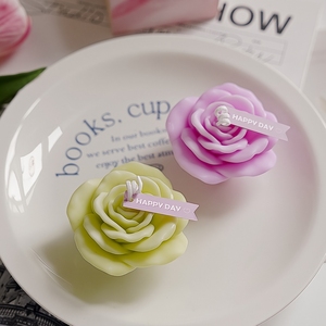 Geurstokjes met pioenroosvorm, op maat gemaakte aromatherapie Valentijnsdag cadeau, geurkaarsen voor thuis, bruiloft, decoratieve bloem, aromatische kaarsen - Product Image 6