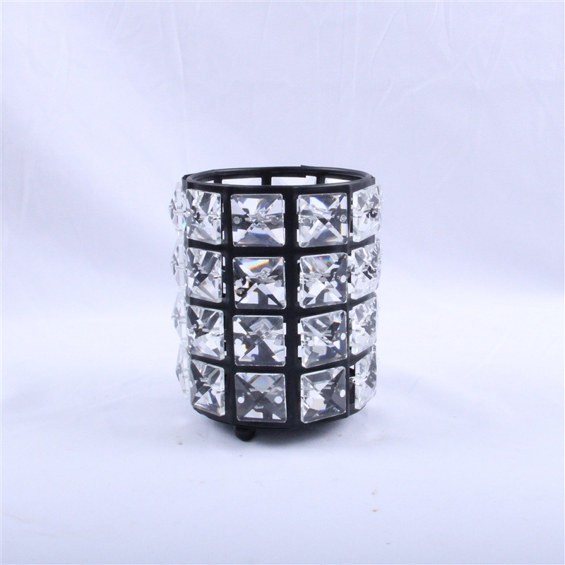 Wusdayer Porte-pinceaux de maquillage en cristal de style européen (argenté