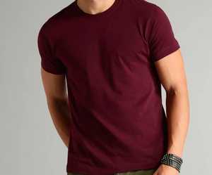 <b>Men's</b> Regular Fit Polyester/Cotton O Neck Short Sleeve Breathable Eco-Friendly Casual Jersey Knitted T-<b>Shirt</b> - Product Image 1