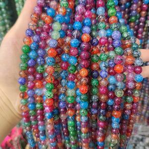 Perles colorées en vrac <span class=keywords><strong>de</strong></span> 6mm, 8mm, 10mm, en <span class=keywords><strong>Agate</strong></span> <span class=keywords><strong>de</strong></span> <span class=keywords><strong>Dragon</strong></span> pour la fabrication <span class=keywords><strong>de</strong></span> bijoux, Alibaba Stone, Offre Spéciale - Product Image 4