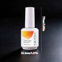 Adhésif Gel UV Transparent Longue Durée Non Toxique pour Faux Ongles et Strass – Idéal Salon Professionnel et DIY Nail Art Créatif